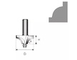 DEDRA 07F132B Fréza zaoblovací konkávní s ložiskem T8 D35,2 H16 R11,1