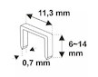 DEDRA 11Z002 Sponkovačka čalounická 4 - 14 mm, regulace síly