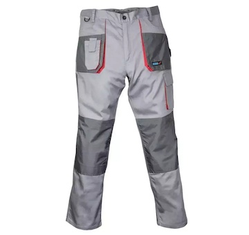 DEDRA BH3SP-LD Kalhoty ochranné velikost LD / 54, šedá, Comfort line, gramáž 190 g / m2