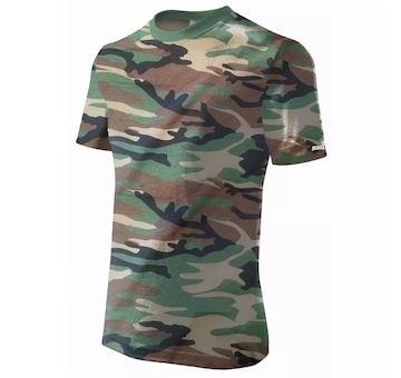 DEDRA BH5TM-L Tričko pánské L, camo, 100 % bavlna