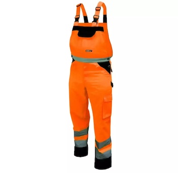 DEDRA BH81SO2-XL Reflexní kalhoty s laclem vel. XL, oranžové