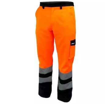 DEDRA BH81SP2-XL Reflexní kalhoty vel. XL, oranžové