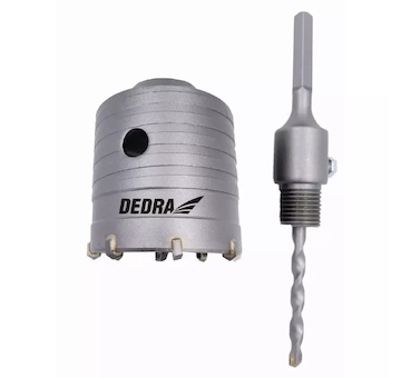 DEDRA DED1505-X Korunkový vrták 65 mm s úchytem HEX