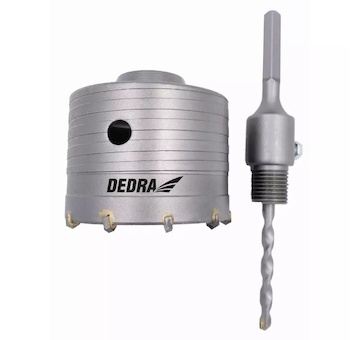 DEDRA DED1507-X Korunkový vrták 100 mm s úchytem HEX