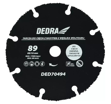 DEDRA DED70494 Univerzální kotouč 89 x 10 mm pro DED7049