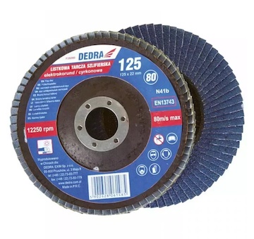 DEDRA F26060 Kotouč brusný lamelový 125 x 22 mm gr. 60