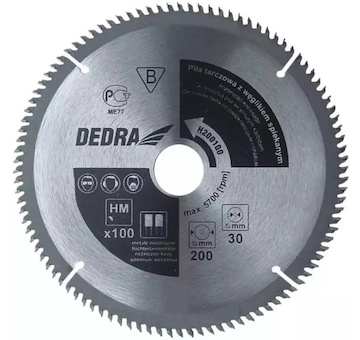 DEDRA H205100 Pila kotoučová pro nežel. kovy 100z průměr 205 x 30 mm