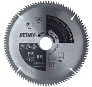 DEDRA H250100 Pila kotoučová pro nežel. kovy 100z průměr 250 x 30 mm