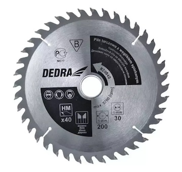 DEDRA H25040 Pila kotoučová do dřeva 40z průměr 250 x 30 mm