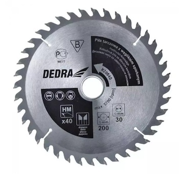 DEDRA H30040 Pila kotoučová do dřeva 40z průměr 300 x 30 mm