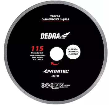 DEDRA HP2104 Kotouč diamantový 180 / 22,2 mm Dynamic