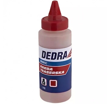 DEDRA M9005C Značkovací křída 115 g, červená