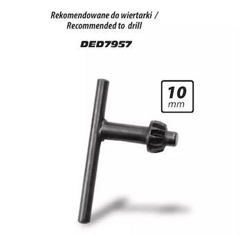 DEDRA YKS002 Klíč na sklíčidlo vrtačky 10 mm