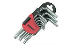 DEDRA 06F220 Klíče Torx krátké T10 - T50, sada 9 ks, CRV