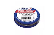 DEDRA 31L61005 Pájecí drát cín 1.0 mm, 50 g, 60 % SN, Pb40Sn61