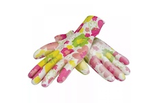 DEDRA BH1008R07 Ochranné rukavice PU, dámské, mix barev, vel. 7