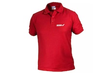 DEDRA BH5PC-S Polo tričko pánské S, červené, 35 % bavlna + 65 % polyester