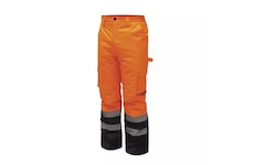 DEDRA BH80SP2-XL Reflexní zateplené kalhoty vel. XL, oranžové